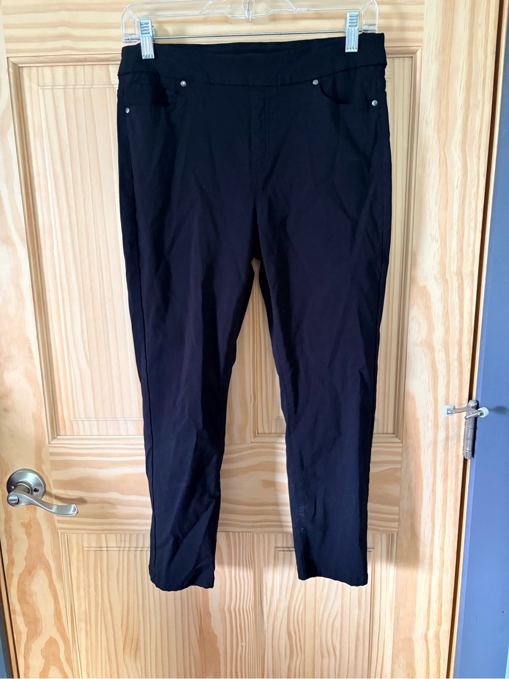 Mario Serrani Black Cropped Slim Leg Pants